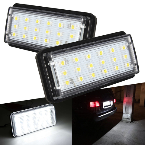 2x Canbus Led plaque d'immatriculation pour Lexus LX470 LX570 Toyota Land Cruiser 100 200 Prado 120 Reiz 4D Mark X lampe de plaque d'immatriculation ► Photo 1/6