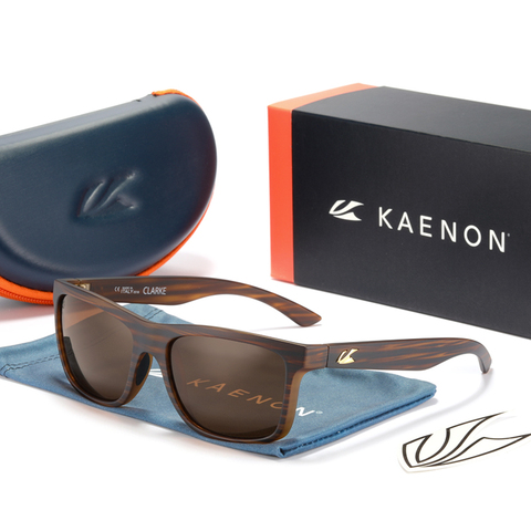 KAENON – lunettes de soleil polarisées carrées pour hommes et femmes, verres solaires de sport flexibles, avec revêtement réel, avec boîte d'origine, TR90 ► Photo 1/6