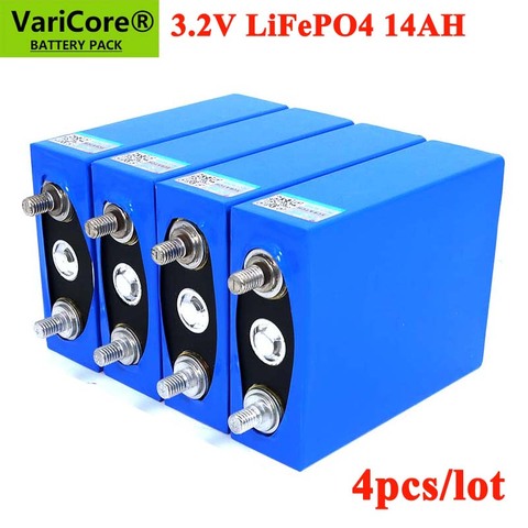 4 pièces 3.2V 14Ah batterie LiFePO4 phosphate 14000mAh pour 4S 12V 24V moto voiture moteur batteries modification Nickel ► Photo 1/6