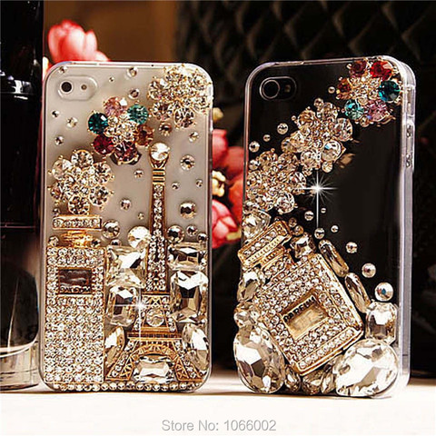 3D Tour Eiffel Bouteille De Parfum Bling Pour Samsung Galaxy S9 S10 S20 S21 Plus Note 10 + 20 Ultra 9 A50 A70 A51 A71 A41 A42 5G ► Photo 1/6