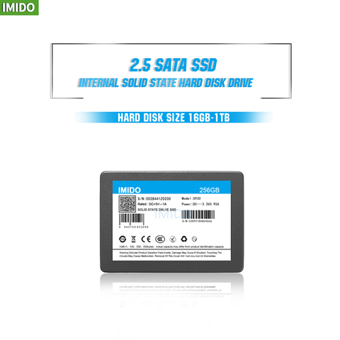 IMIDO – disque dur interne SSD de 240 pouces, avec capacité de 32 go, 60 go, 120 go, 480 go, 960 go, 2.5 go, 2.5 go, 256 go, 1 to ► Photo 1/5