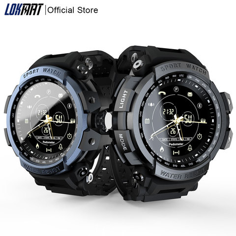 LOKMAT – montre connectée de Sport professionnelle pour hommes, étanche 5atm, Bluetooth, notification d'appels, numérique, horloge, pour ios et Android ► Photo 1/6