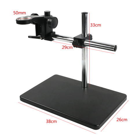Support de travail de Table pour Microscope vidéo, caméra USB HDMI, support réglable, 50mm porte-anneau + bras multi-axes en métal réglable ► Photo 1/4