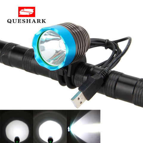 3000LM CREE XM-L T6 LED USB vélo lumière cyclisme phare étanche vtt vélo avant lampe Camping randonnée phare vélo lumière ► Photo 1/6