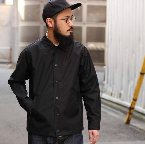 Printemps Style américain noir entraîneur veste mince Couple ample veste mâle grande taille à manches longues haut hommes 2xl bouton manteau Streetwear ► Photo 1/6