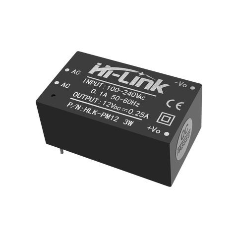 Hi-Link – mini module d'alimentation électrique, transformateur de mode de commutation isolé 220v, 12v dc 3w, 2 pièces, livraison gratuite, HLK-PM12 ► Photo 1/5