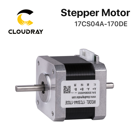 Cloudray – moteur pas à pas Nema 17, 40mm, 42ncm, 1,7 a, Double arbre, 2 phases, pour imprimante 3D CNC, machine à graver et à fraiser ► Photo 1/5