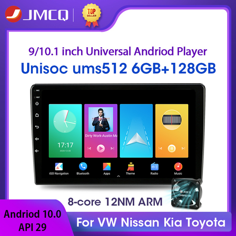 Lecteur vidéo multimédia universel TS10, Android 10, 9/10 pouces, 2din, 6 go + 128 go, IPS, pour VW Nissan Hyundai Kia Toyota QLED ► Photo 1/1