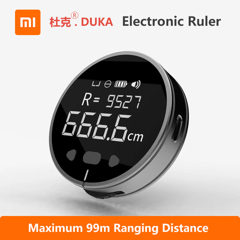 Règle électronique DUKA règle de mesure de Surface incurvée HD écran LCD longue veille Rechargeable XiaoQ règle électronique ► Photo 1/6
