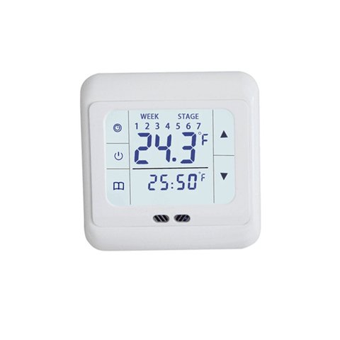 Thermostat de chauffage d'écran tactile de thermorégulateur pour le contrôleur de température de système de chauffage électrique de plancher chaud avec la serrure d'enfant ► Photo 1/6