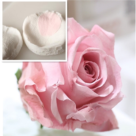 Moule à gâteau en Silicone à pétales de Rose, outil de sucre, méridiens fleur, Simulation pâte de gomme K100 ► Photo 1/6