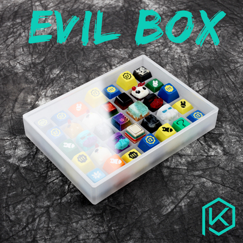 [Boîte unique] evil box acrylique keycaps boîte 7x5 clavier sa gmk oem cherry dsa xda keycaps boîte pour Keycap ensemble Stock Collection ► Photo 1/6