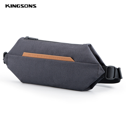 Kingsons – sacs à bandoulière en Polyester, nouveaux sacs de poitrine réglables à sangle unique géométrique hexagone gris foncé gris clair bleu clair ► Photo 1/6