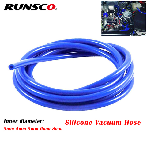 Tuyau de ligne de course en Silicone | Tuyau universel 3mm/5mm/4mm/6mm/8mm de voiture Auto, Tube de ligne de course rouge bleu noir ► Photo 1/6