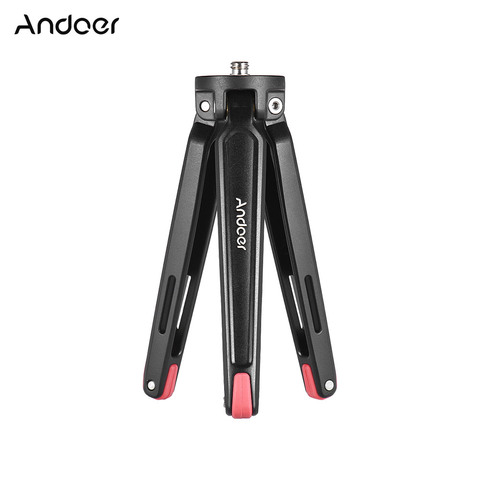 Andoer – Mini trépied de voyage en alliage d'aluminium, support d'appareil photo, pour Canon, Nikon, Sony, DSLR, pour iPhone X et Smartphone ► Photo 1/6