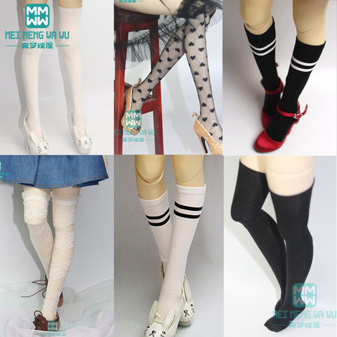 BJD – chaussettes rayées à la mode, bas réticulés, bas en dentelle, pour poupée 1/3 1/4 1/6 BJD SD DD ► Photo 1/6