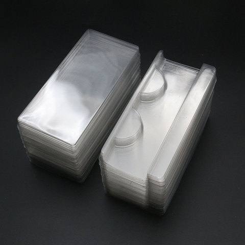 Plateau en plastique pour cils en vison, 25mm, support pour cils, vente en gros, plateau pour cils, boîte d'emballage pour cils de différentes tailles ► Photo 1/1