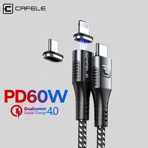 CAFELE – câble magnétique QC4.0 USB type-c 5A PD, charge rapide, pour téléphone iPhone, huawei, xiaomi, samsung ► Photo 1/6