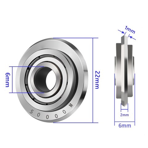 Tuile de céramique en verre brique roue de coupe en alliage de métal manuel rotatif roulement couteau lame poussant cutter carbure de tungstène outil ► Photo 1/6