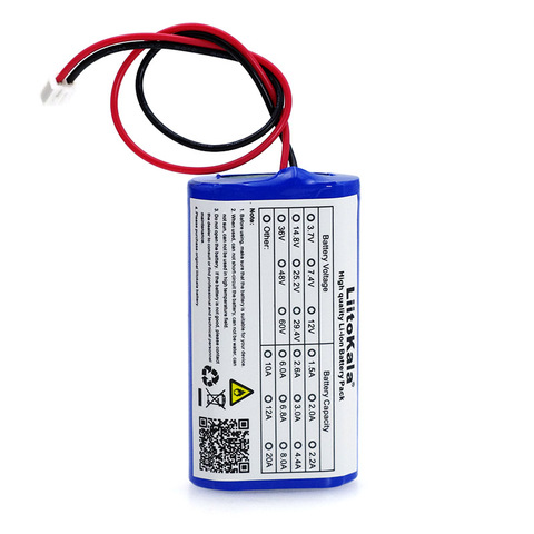 LiitoKala – batterie lithium 3,7, 18650 V, 2600mAh, 5200mAh, pour la pêche, haut-parleur Bluetooth pour lampe LED, 4,2 V, bricolage d'urgence, batteries + PC ► Photo 1/5