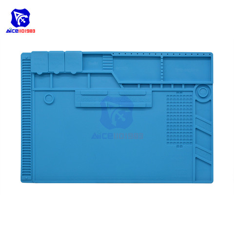 Diymore – tapis de soudage en Silicone, 480x318mm, résistant à la chaleur, pour Station de soudage et réparation magnétique, BGA ► Photo 1/1