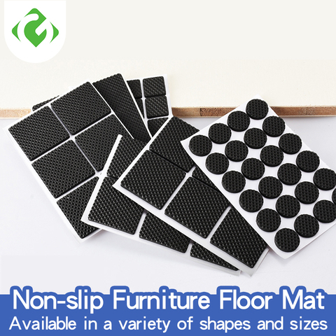 GUANYAO Non-Mobilier de glissement tapis de sol Pare-chocs Amortisseur Pour Chaise Protecteur Hardwarefloor tapis de protection Auto-Adhésif pieds de meubles ► Photo 1/6