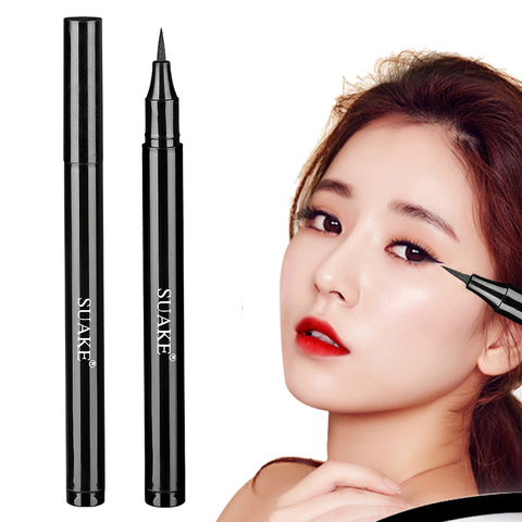 Eyeliner noir professionnel stylo imperméable à séchage rapide longue durée pas de floraison liquide dame Eyeliner outil de maquillage lisse TSLM2 ► Photo 1/6