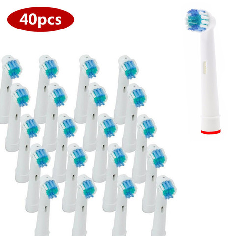 Tête brosse à dents de remplacement pour hygiène buccale, 8 pièces/12 pièces/16 pièces/20 pièces/40 pièces, vente en gros, livraison rapide ► Photo 1/6