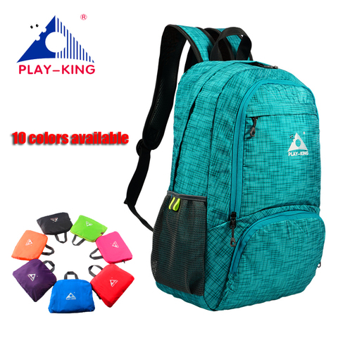 PLAYKING – sac à dos pliable en Nylon léger, étanche, Mini sac de voyage pour femmes, sac de Sport de plein air, Camping randonnée ► Photo 1/6