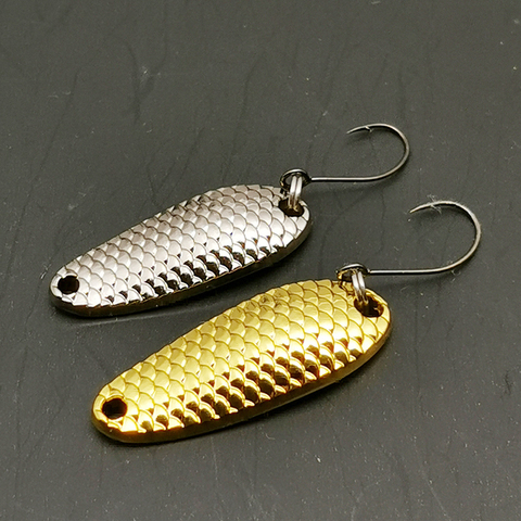 Nouveau 1 pièces leurre cuillère pêche leurres Pesca Wobblers Spinner appâts Shads Sequin métal gabarits pour carpe pêche Topwater Isca Bass ► Photo 1/6