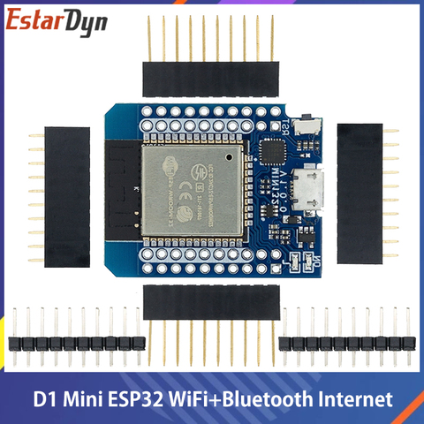 Carte de développement D1 Mini ESP32 ESP-32 WiFi + Bluetooth Internet des objets, basée sur ESP8266, entièrement fonctionnelle ► Photo 1/6