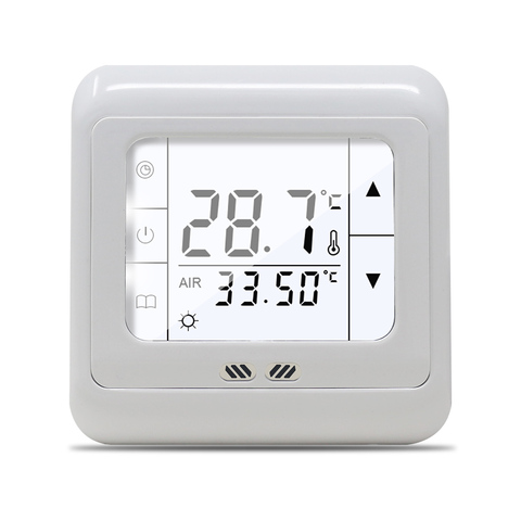 16A écran tactile numérique chauffage par le sol Thermostat salle chaude contrôleur de température contrôle automatique avec rétro-éclairage LCD livraison gratuite ► Photo 1/6