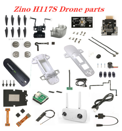 Hubsan Zino – pièces de rechange pour Drone H117S RC, coque de lame, chargeur de moteur, télécommande, bande de lampe GPS, panneau de commande ► Photo 1/6