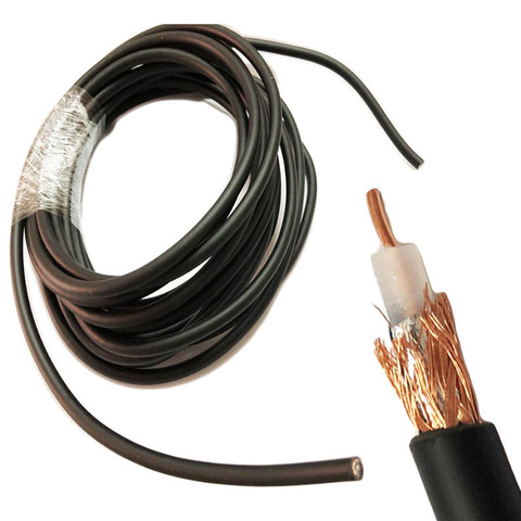 Câble coaxial RG58, 50-3 RF RG-58, câbles de 50ohm, 5m 10m 20m 30m 50m ► Photo 1/2