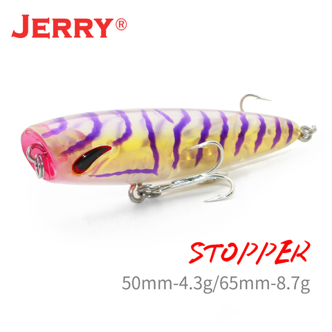 Jerry bouchon Topwater Popper Micro leurres de pêche truite d'eau douce basse appâts artificiels 5cm4.3g flottant en plastique UV appâts ► Photo 1/6