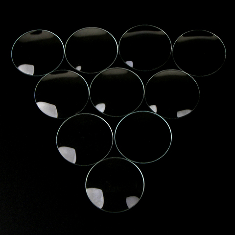 10 pièces/pack verre minéral bombé Transparent montres remplacement de lentille pour horloger réparation 24/25/26/27mm ► Photo 1/6