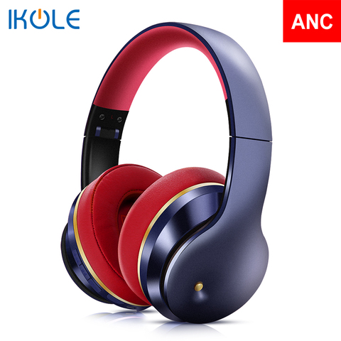 IKOLE – écouteurs sans fil Bluetooth ANC, casque d'écoute stéréo pliable, Super basse, suppression de bruit Active, avec Microphone ► Photo 1/6
