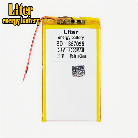 Batterie lithium-ion 3.7V 4000mah, pour tablette pc de 7 pouces, MP3 MP4 [357095] ► Photo 1/4