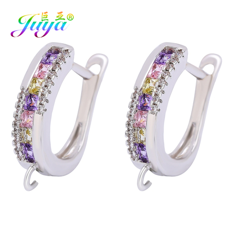 Juya – boucles d'oreilles de luxe pour femmes, accessoires de bricolage, crochet, couleur or/argent ► Photo 1/6