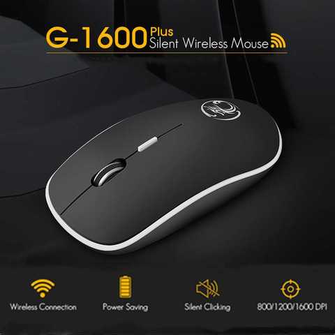 Souris ergonomique sans fil, 2.4Ghz, 1600 DPI, silencieuse, pour ordinateur portable et Mac ► Photo 1/6