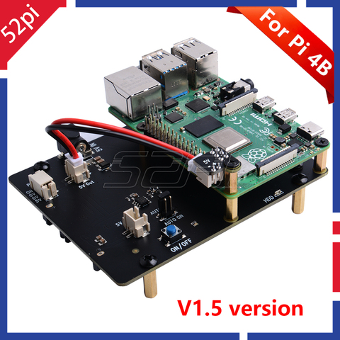 52pi, nouvelle Version! Raspberry X825, boîtier d'extension pour Raspberry Pi 4 B ( 4 modèles B), 2.5 pouces, SATA HDD/SSD ► Photo 1/6