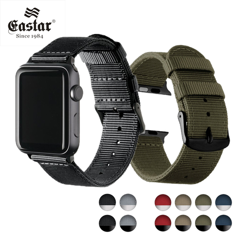 Bracelet en Nylon étanche et respirant pour apple watch, pour apple watch 6 5 SE 42mm 38mm pour iWatch série 4 3 2 1 40/44mm ► Photo 1/6