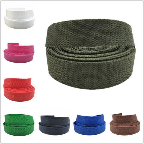 2yards/Lot 25mm PP ruban ceinture sac en Nylon sangle ruban pour sac à dos cerclage sac à coudre ceinture accessoires ► Photo 1/6