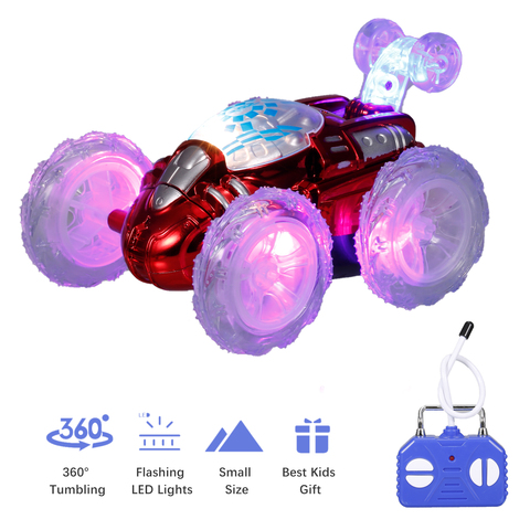 Télécommande cascadeur voiture RC voiture jouet avec clignotant LED lumières 360 ° Tumbling pour enfants garçons filles ► Photo 1/6