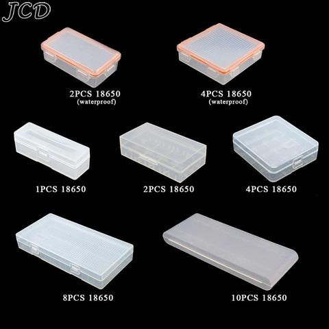 JCD – boîtes de rangement pour piles 18650, boîtier en plastique dur avec Clip pour batteries rechargeables, étanches, 1/2/4/8x/10x18650 ► Photo 1/6