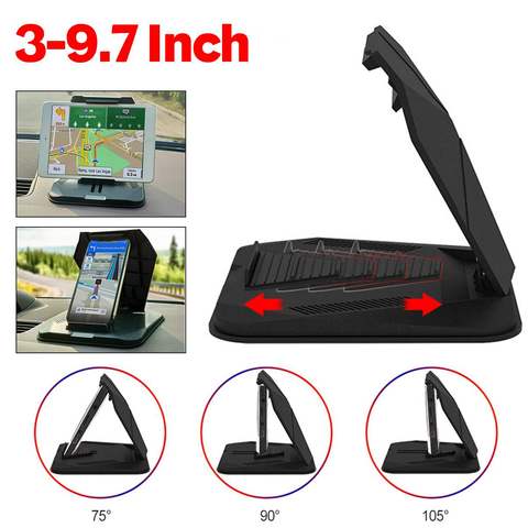 Support de voiture de téléphone sur le tableau de bord 3.0 à 9.7 pouces support de tablette de téléphone dans la voiture pour iPhone XS MAX pour iPad Mini GPS voiture téléphone Holde ► Photo 1/6