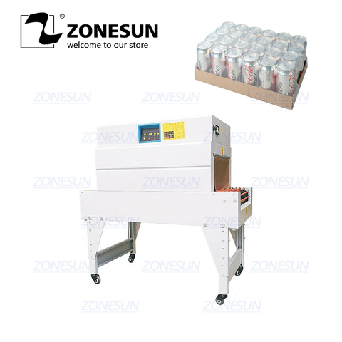 ZONESUN – Machine d'emballage à Film thermorétractable, pour livres de cosmétiques, cartes de biscuits et CD alimentaires ► Photo 1/1