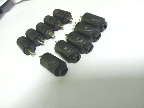 Prise de haut-parleur Hifi à 2 broches DIN, mâle, 2 pièces, adaptateur à souder, vente ► Photo 1/5