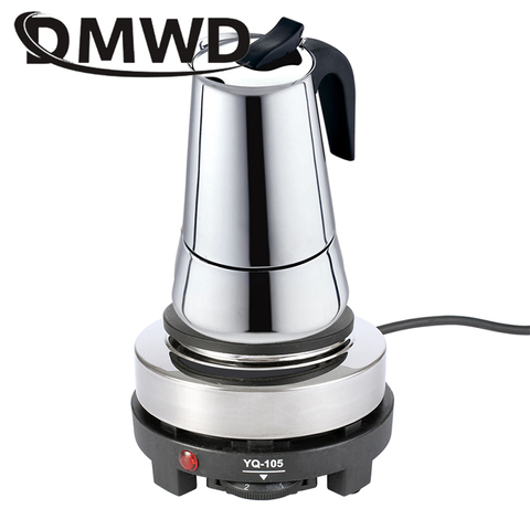 DMWD MINI cuisinière électrique four cuisinière multifonctionnel petit chauffe-café moka chauffage plaques chaudes café lait machine 500 w EU US ► Photo 1/6