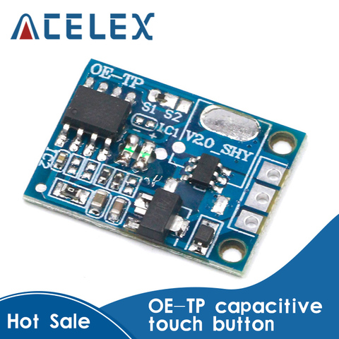 Bouton tactile capacitif OE-TP, module de commutation tactile numérique LED sans pôle, gradation 10A DC 5-12V ► Photo 1/6